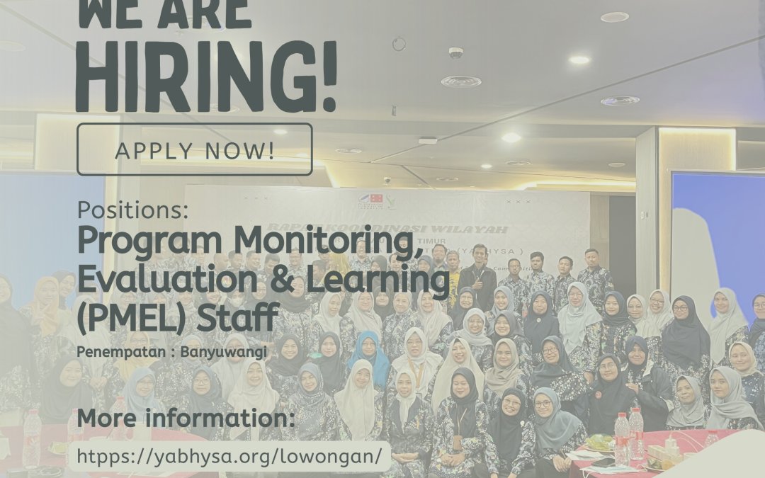 Rekrutmen Program Monitoring, Evaluation & Learning (PMEL) Staff SSR Banyuwangi