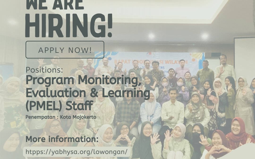 Rekrutmen Program Monitoring, Evaliation & Learning (PMEL) Staff IU Kota Mojokerto